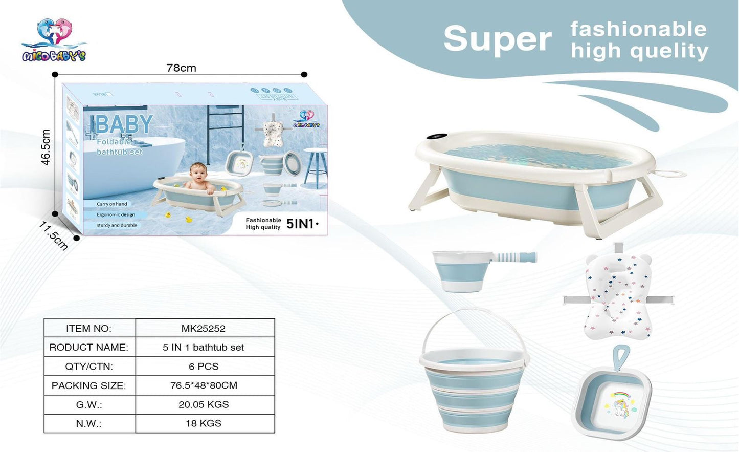 BAÑERA BABY 5/1