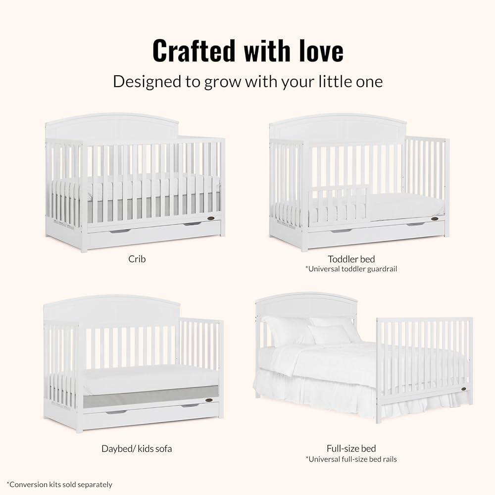 CUNA BLANCA CON GAVETA