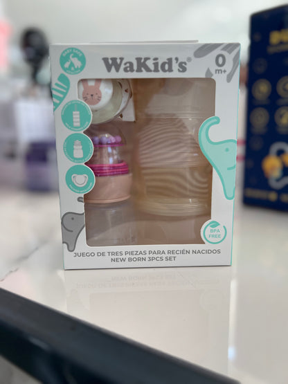 SET BIBERONES WAKIDS 3/1