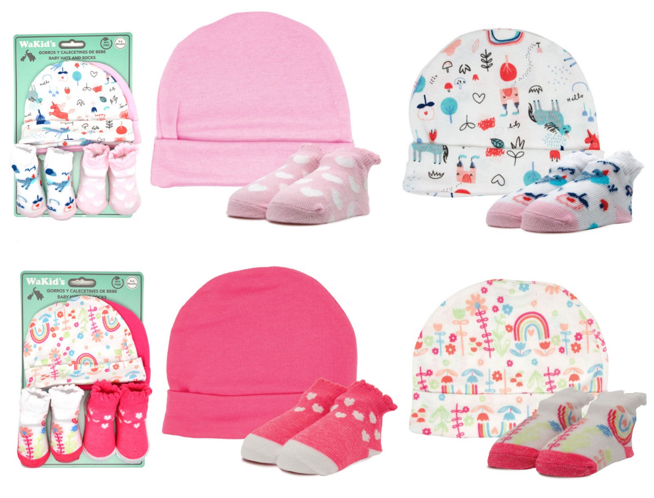 SET DE MEDIA Y GORROS WAKIDS 4PC