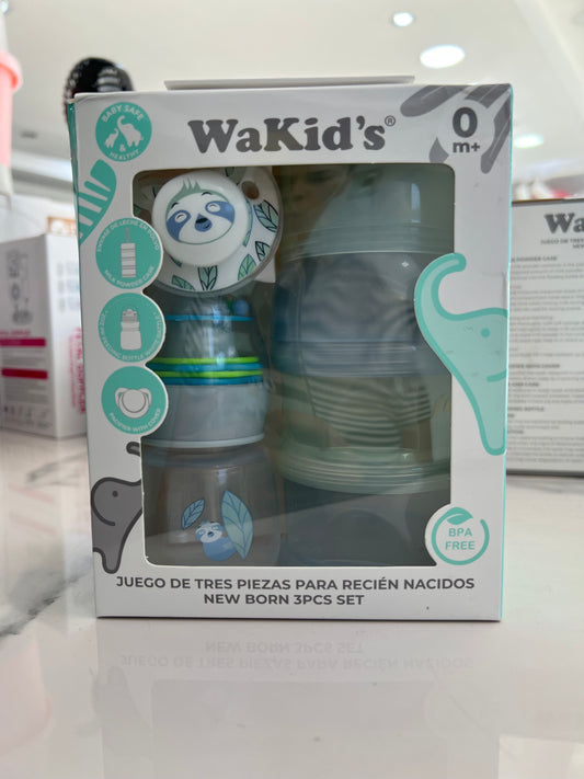 SET BIBERONES WAKIDS 3/1