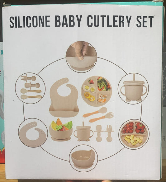 SET PLATO SILICONA 8 PIEZAS
