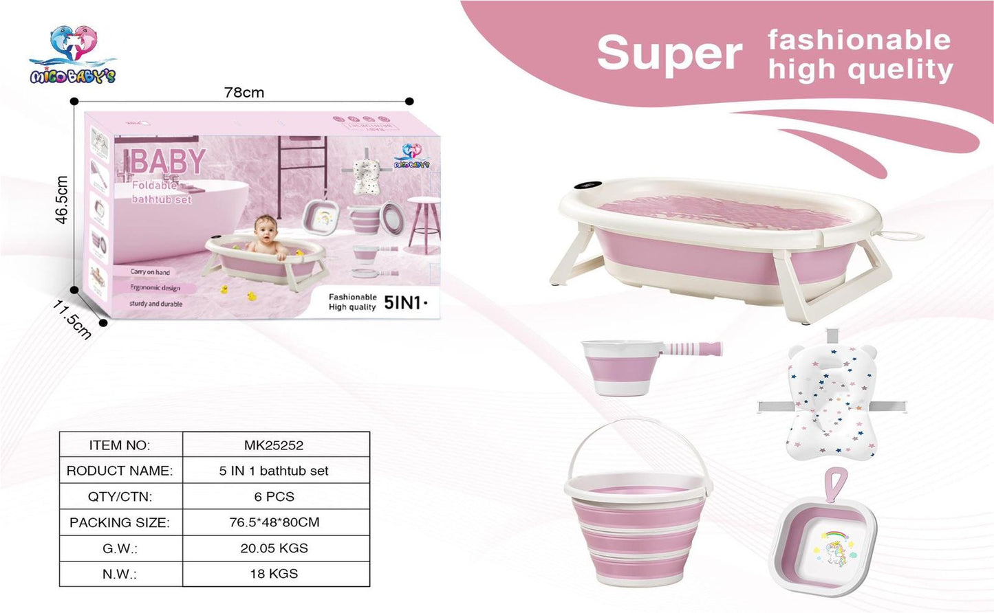 BAÑERA BABY 5/1