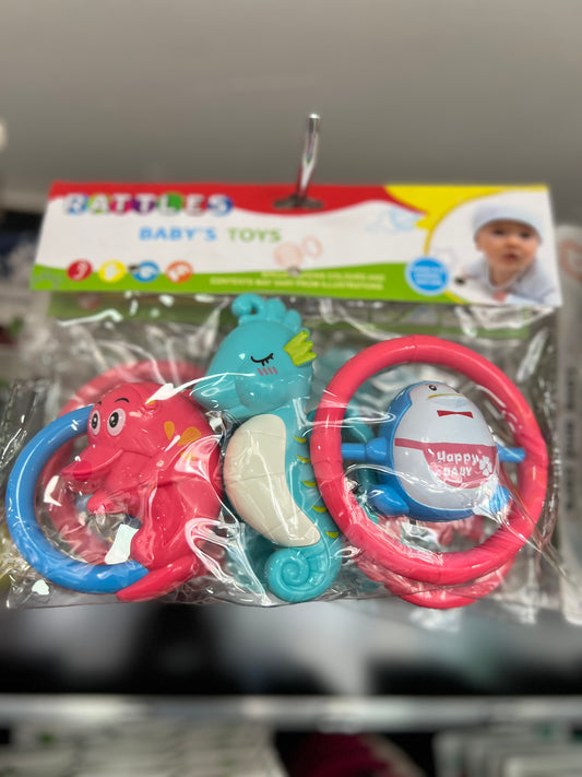 MARACA X3 CON ANIMALITOS 8382