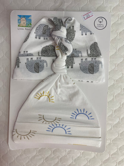 SET DE 2 GORROS LITTLE ALPACA