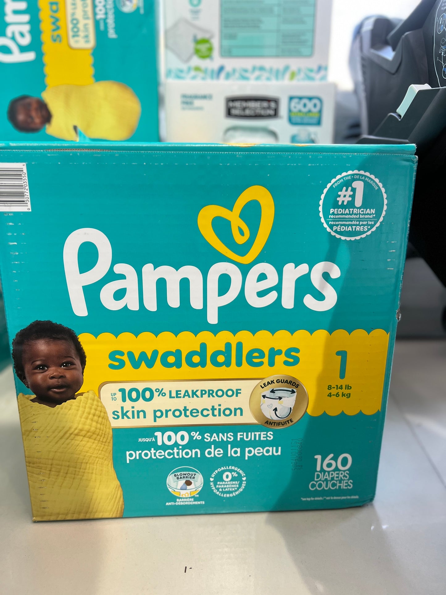 CAJA PAÑAL PAMPERS Nº 1 160 UND