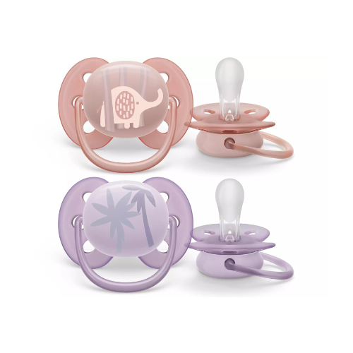 2 CHUPETES ULTRA SOFT PHILIPS AVENT 6-18 MESES