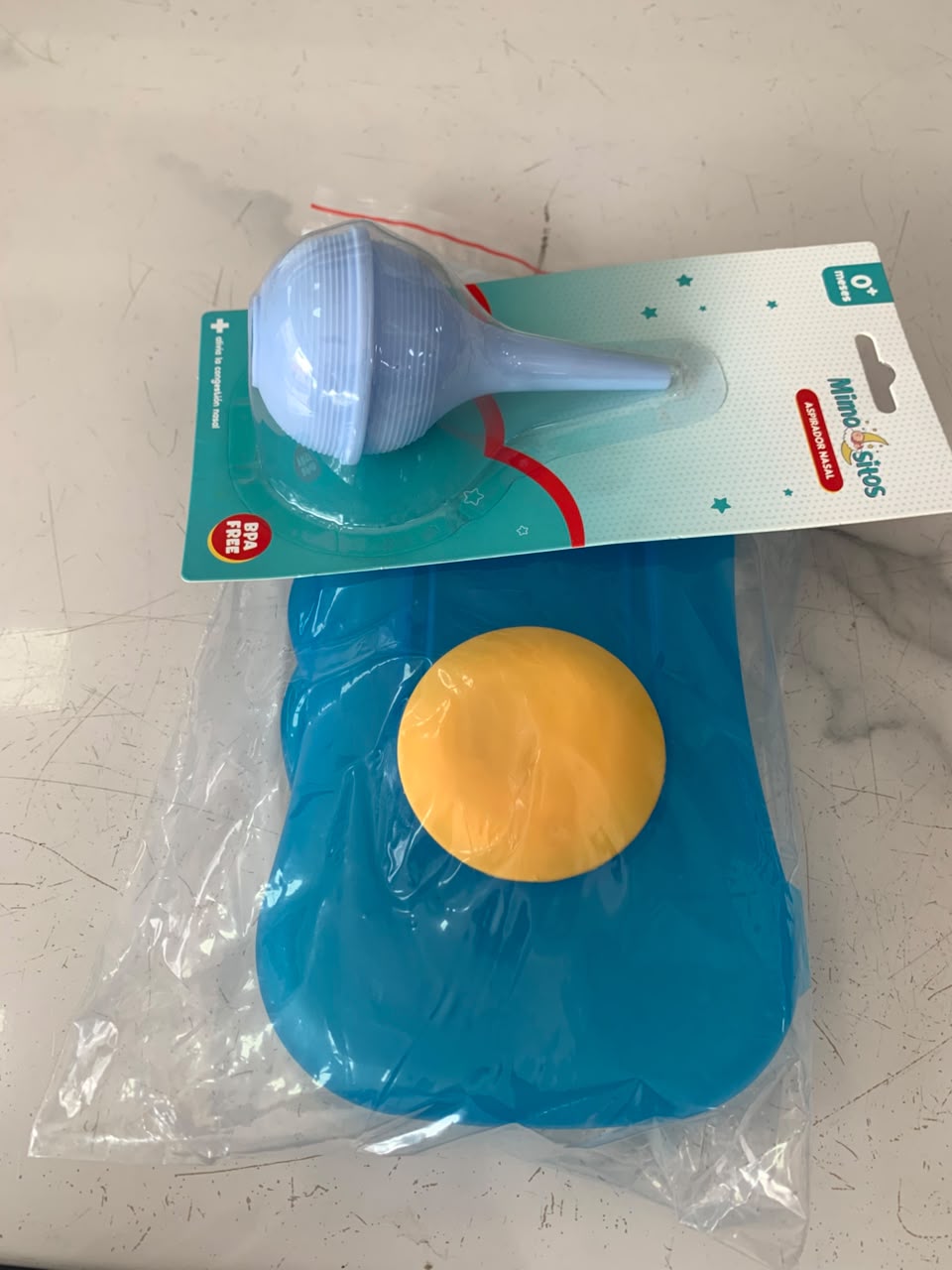 PORTA WIPE TRANSPARENTE + ASPIRADOR NASAL